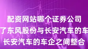 配资网站哪个证券公司开户好除了东风股份与长安汽车的车企之间整合