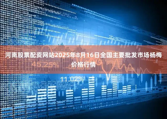 河南股票配资网站2025年8月16日全国主要批发市场杨梅价格行情
